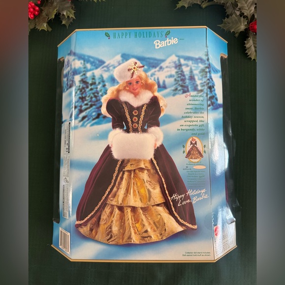 Barbie Doll 1996 Happy Holidays Christmas Mattel New In Box
Gold and Burgundy - Picture 4 of 12